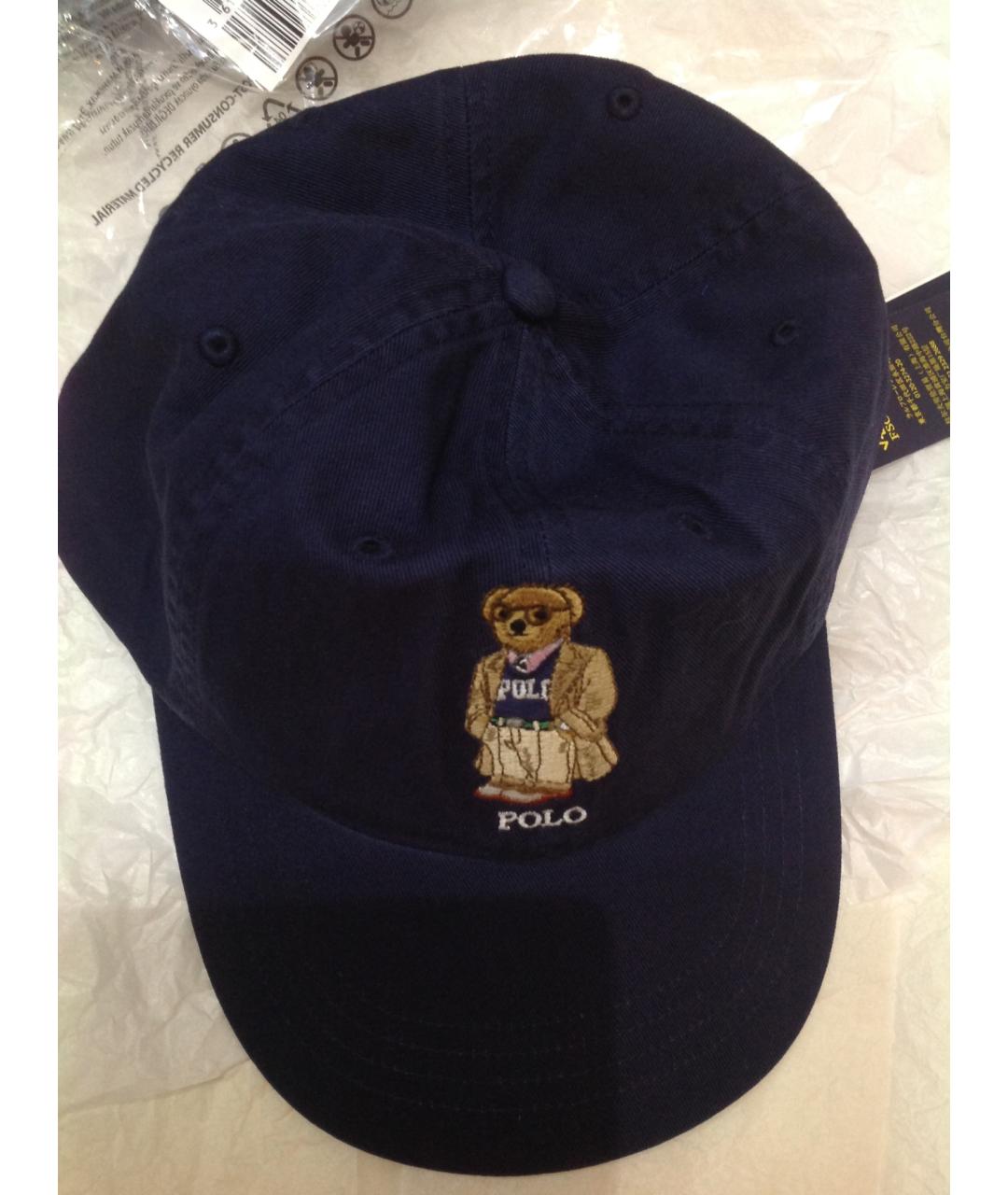POLO RALPH LAUREN Синяя хлопковая кепка/бейсболка, фото 7
