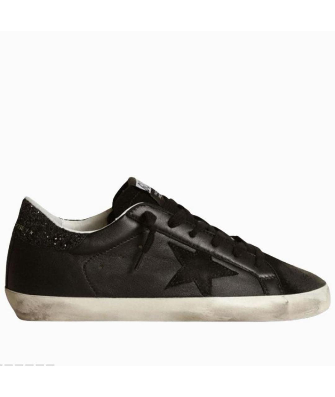 GOLDEN GOOSE Черные кожаные кеды, фото 8