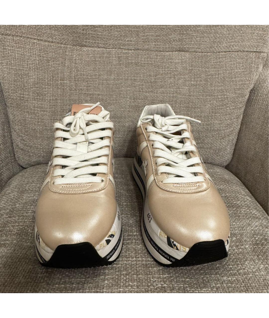 PREMIATA Розовые кожаные кроссовки, фото 2