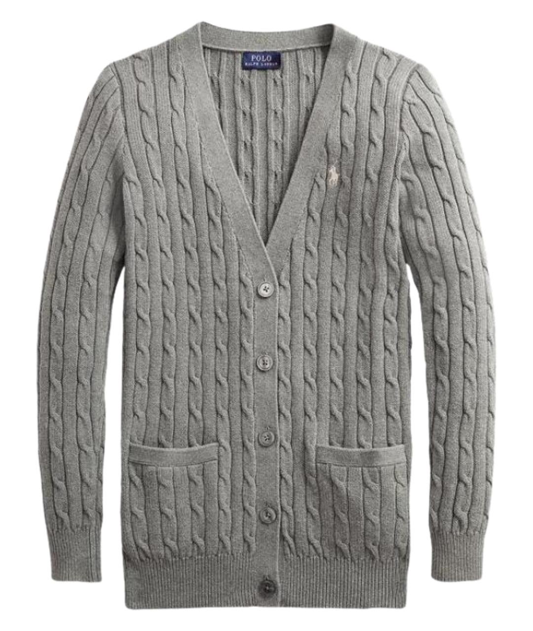 POLO RALPH LAUREN Серый кардиган, фото 1
