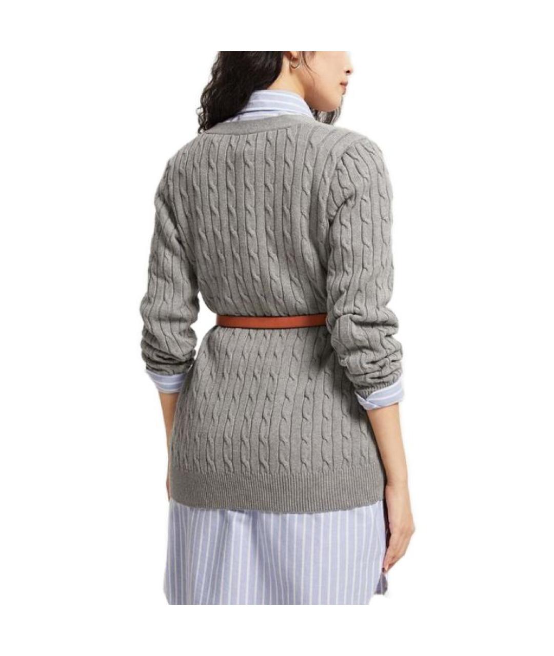 POLO RALPH LAUREN Серый кардиган, фото 3