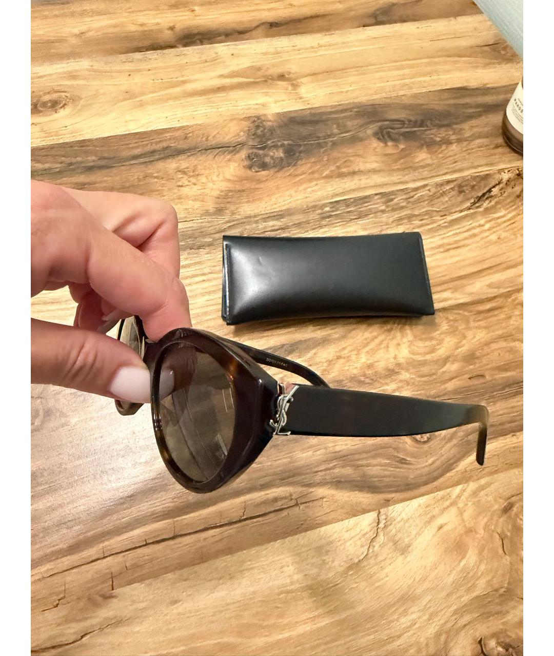 SAINT LAURENT Пластиковые солнцезащитные очки, фото 3