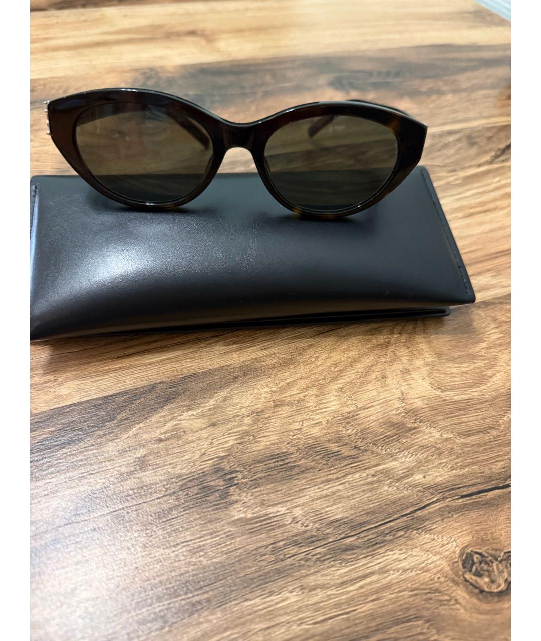 SAINT LAURENT Пластиковые солнцезащитные очки, фото 4