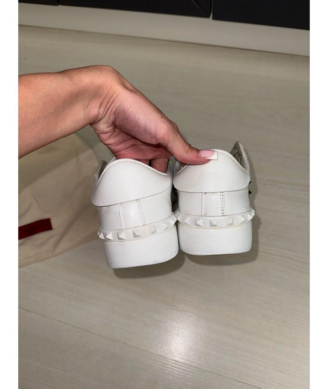 VALENTINO Белые кожаные кеды, фото 6