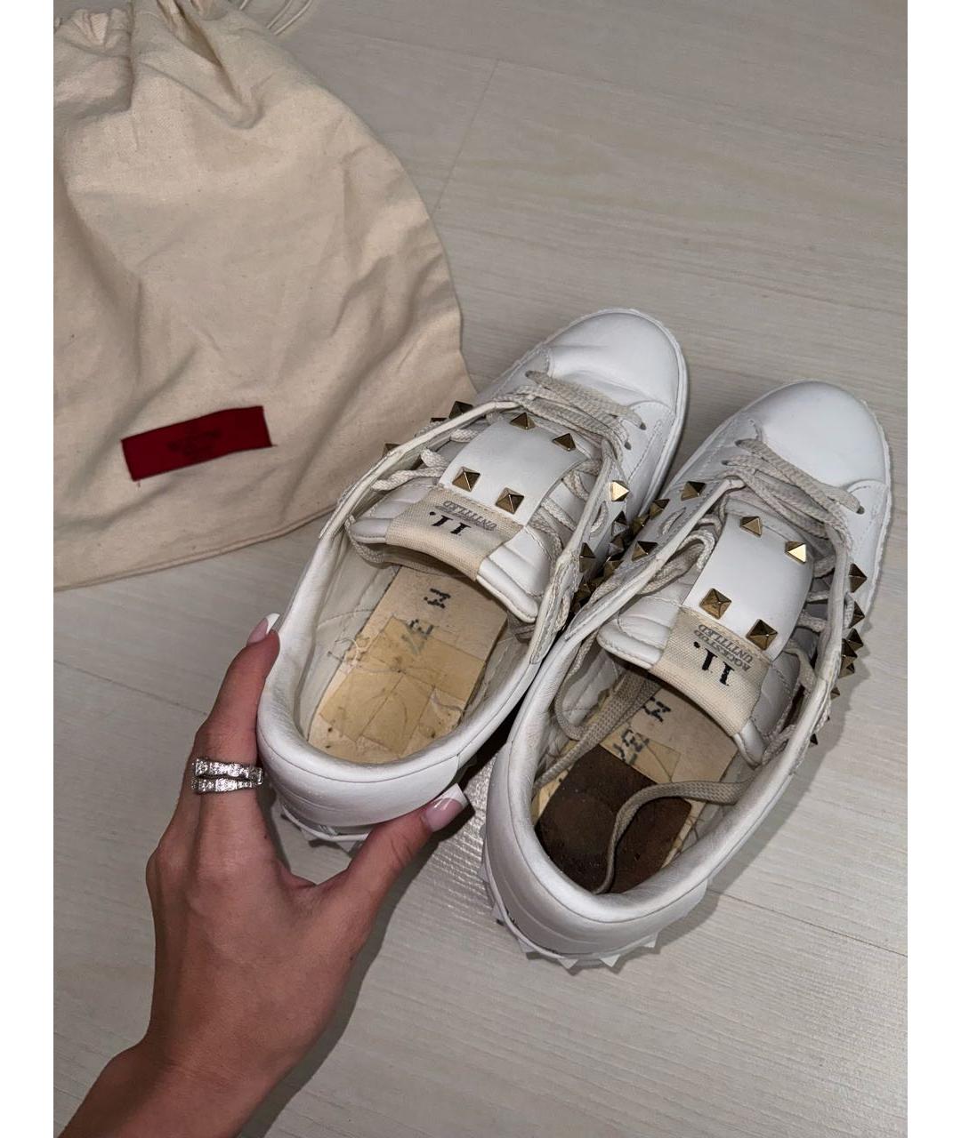 VALENTINO Белые кожаные кеды, фото 5