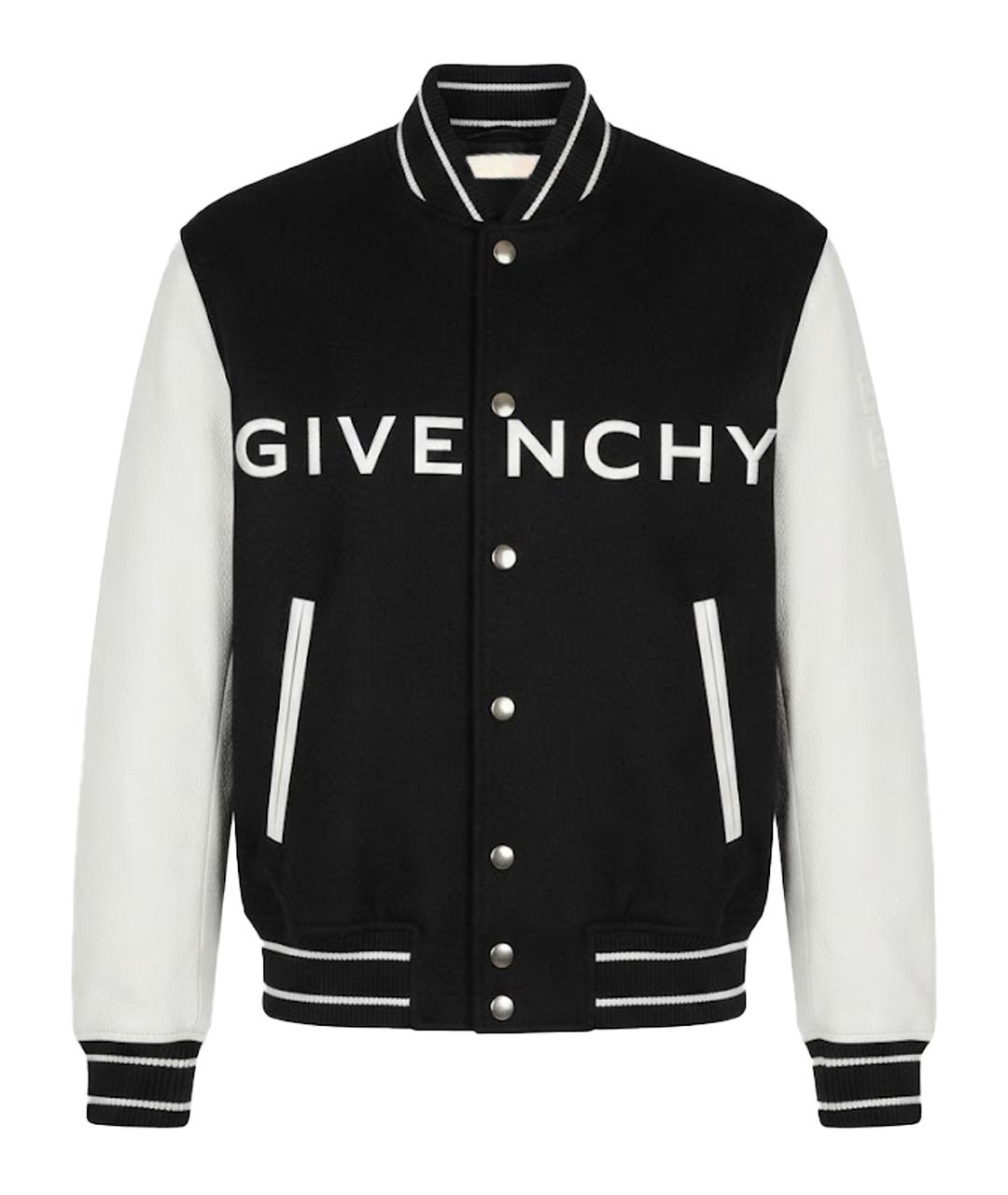 GIVENCHY Черная кожаная куртка, фото 1