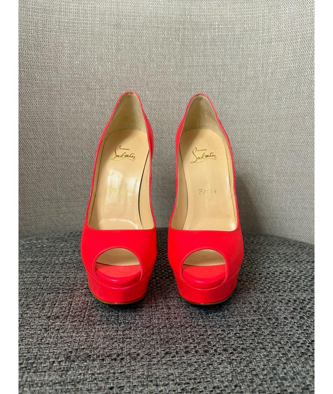CHRISTIAN LOUBOUTIN Розовые туфли из лакированной кожи, фото 2