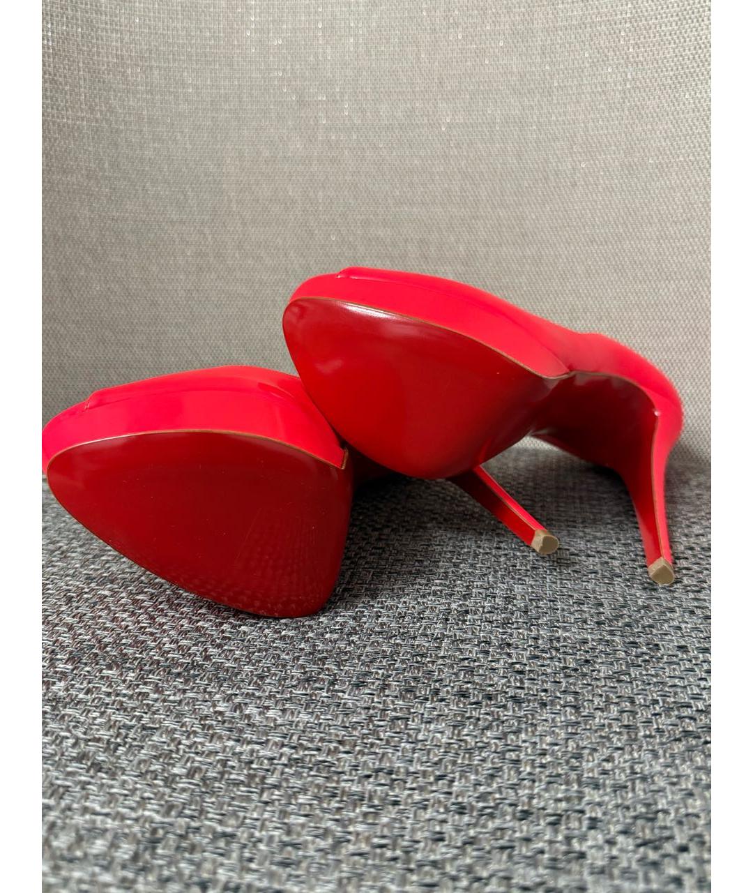 CHRISTIAN LOUBOUTIN Розовые туфли из лакированной кожи, фото 5