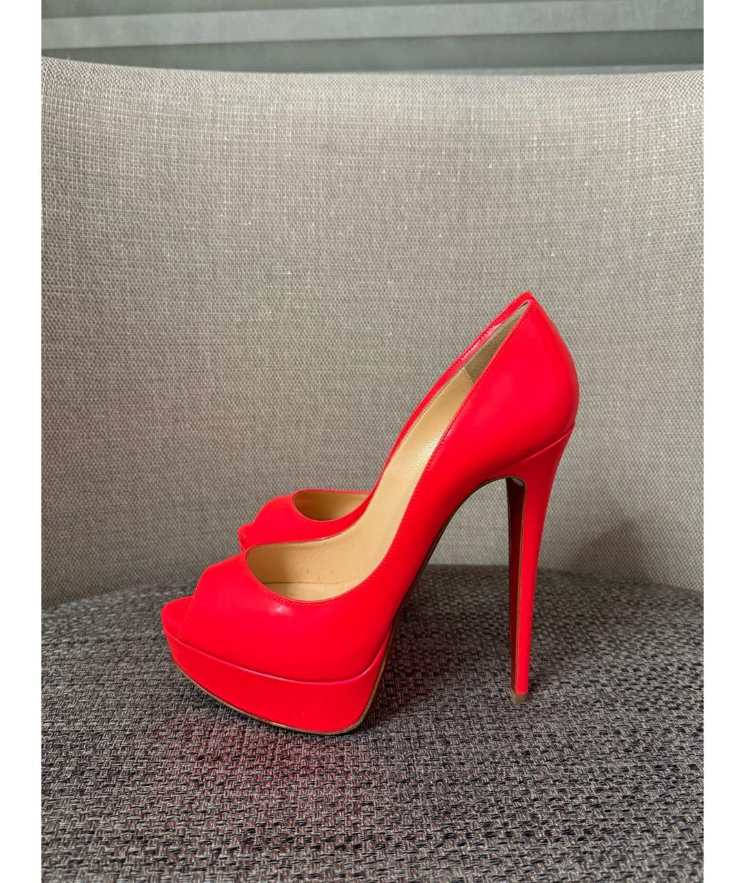 CHRISTIAN LOUBOUTIN Розовые туфли из лакированной кожи, фото 6