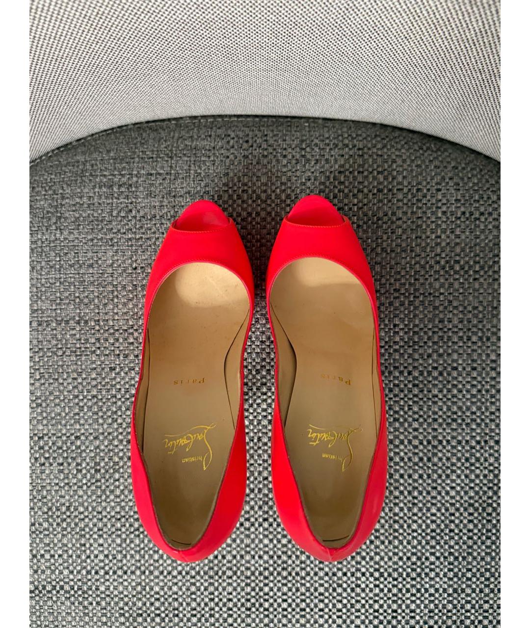 CHRISTIAN LOUBOUTIN Розовые туфли из лакированной кожи, фото 3