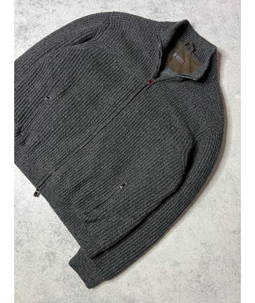CORNELIANI Антрацитовая шерстяная куртка, фото 2
