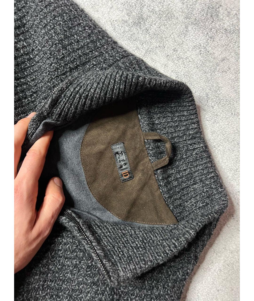 CORNELIANI Антрацитовая шерстяная куртка, фото 5