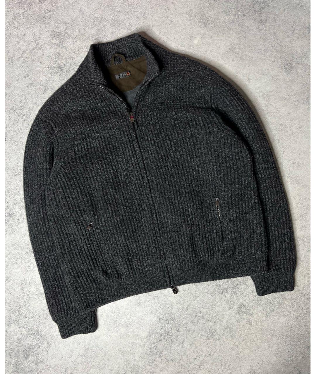 CORNELIANI Антрацитовая шерстяная куртка, фото 8