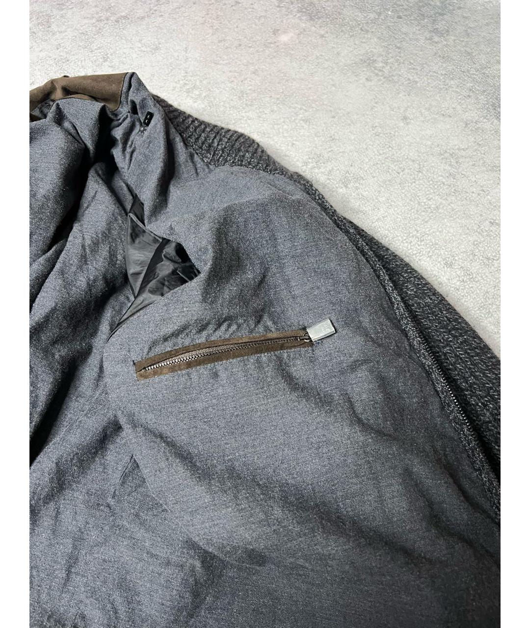 CORNELIANI Антрацитовая шерстяная куртка, фото 6