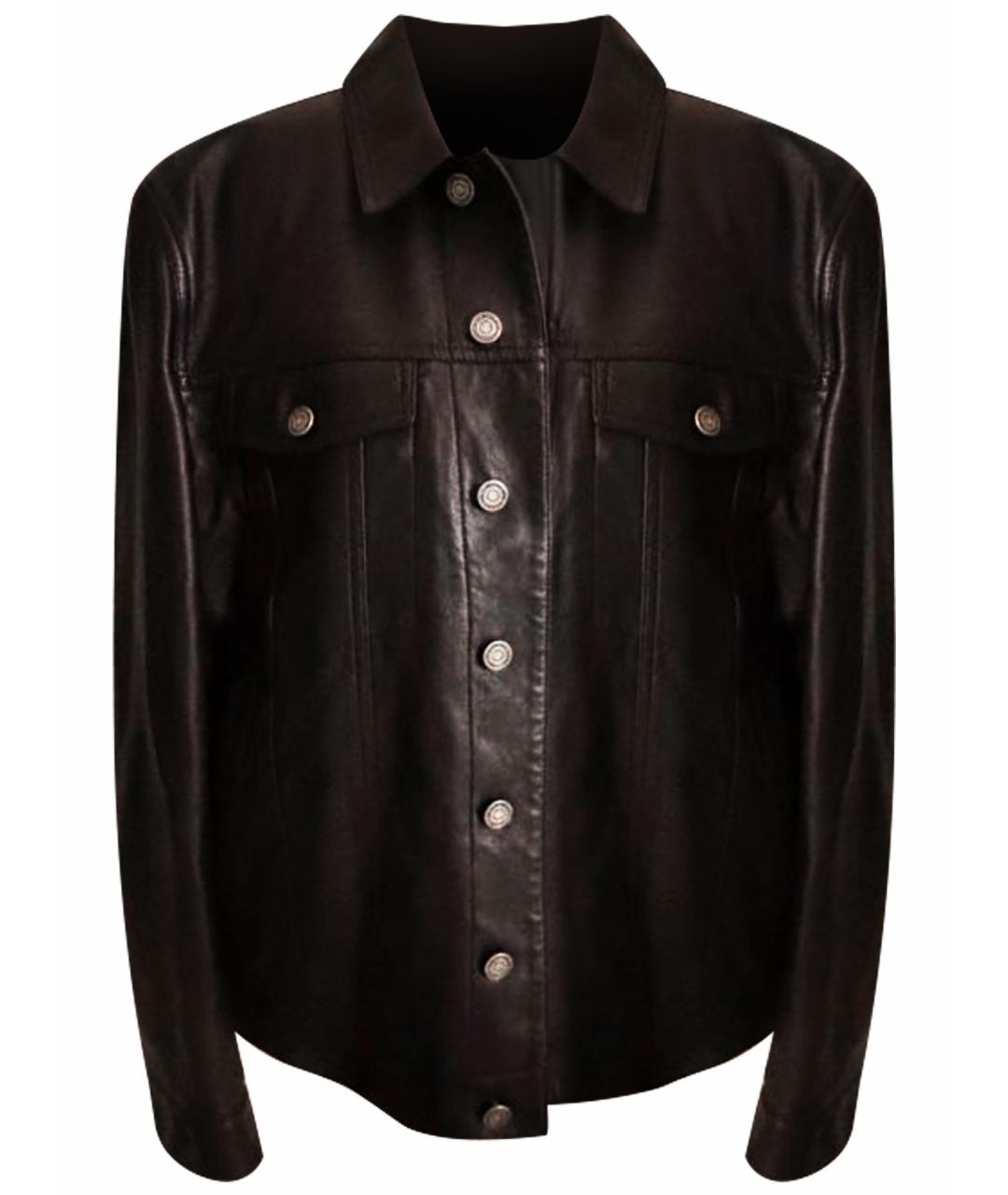 SAINT LAURENT Черная кожаная куртка, фото 1