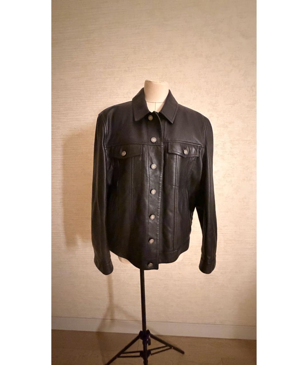 SAINT LAURENT Черная кожаная куртка, фото 7