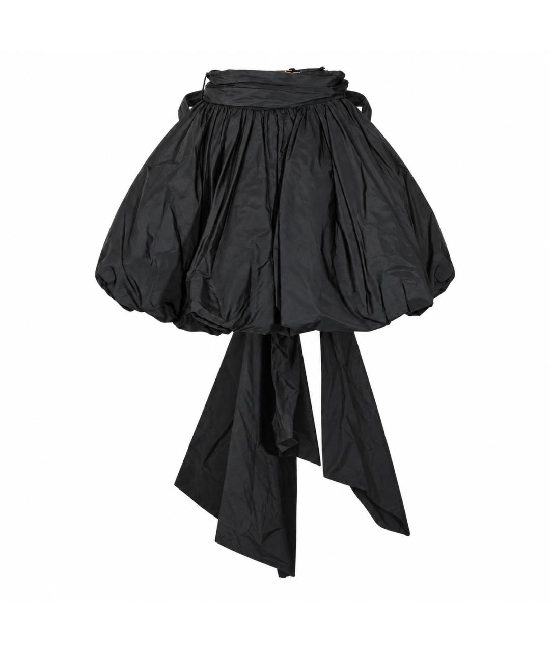BLUMARINE Черная полиэстеровая юбка мини, фото 1