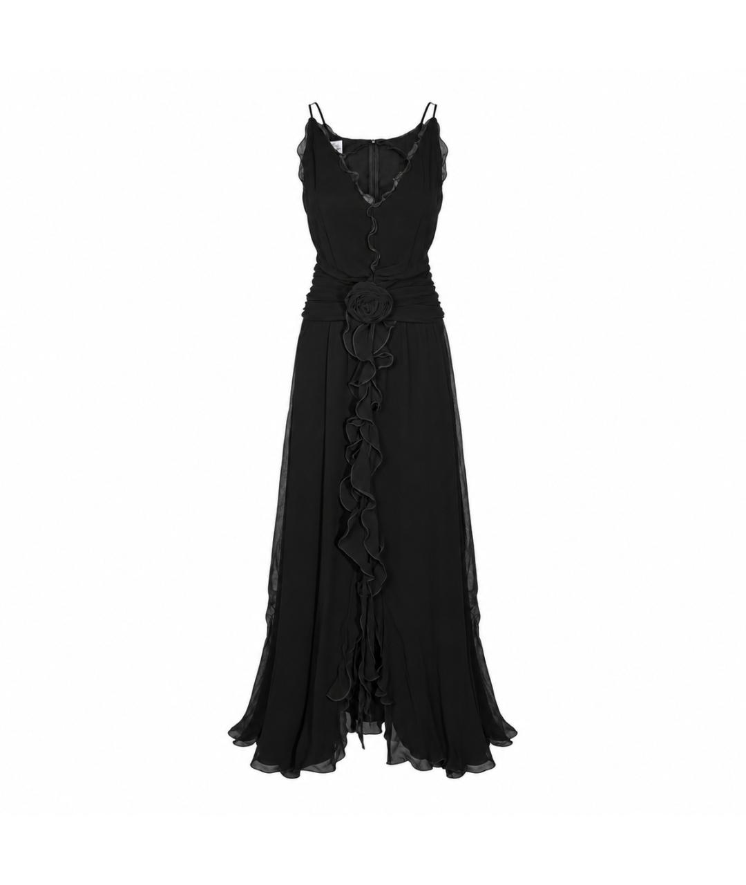 BLUMARINE Черное вискозное вечернее платье, фото 4