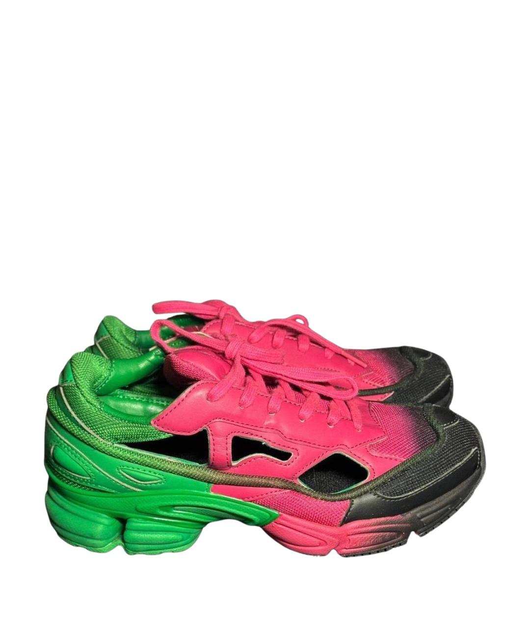 ADIDAS X RAF SIMONS Розовые текстильные кроссовки, фото 1