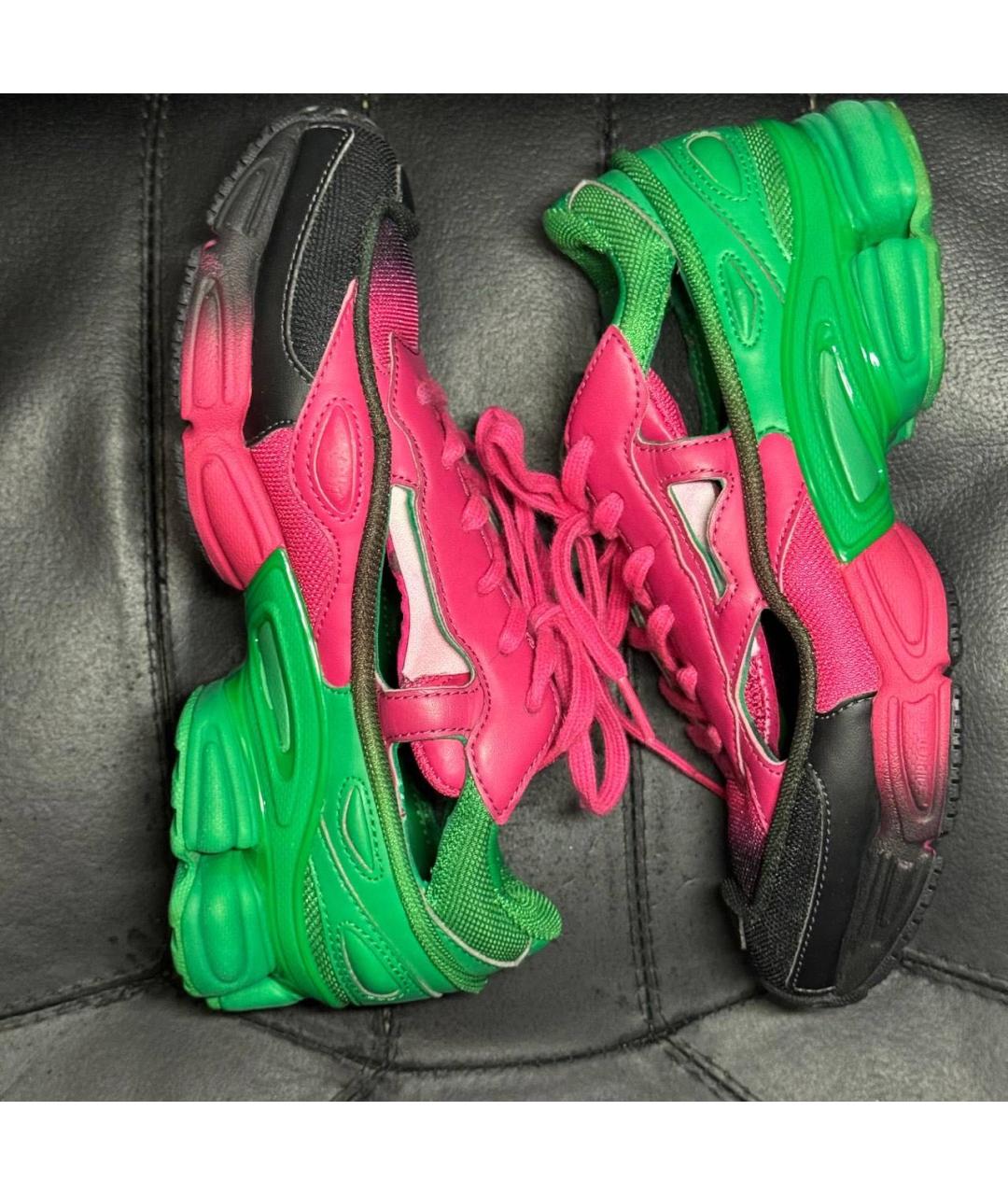 ADIDAS X RAF SIMONS Розовые текстильные кроссовки, фото 4