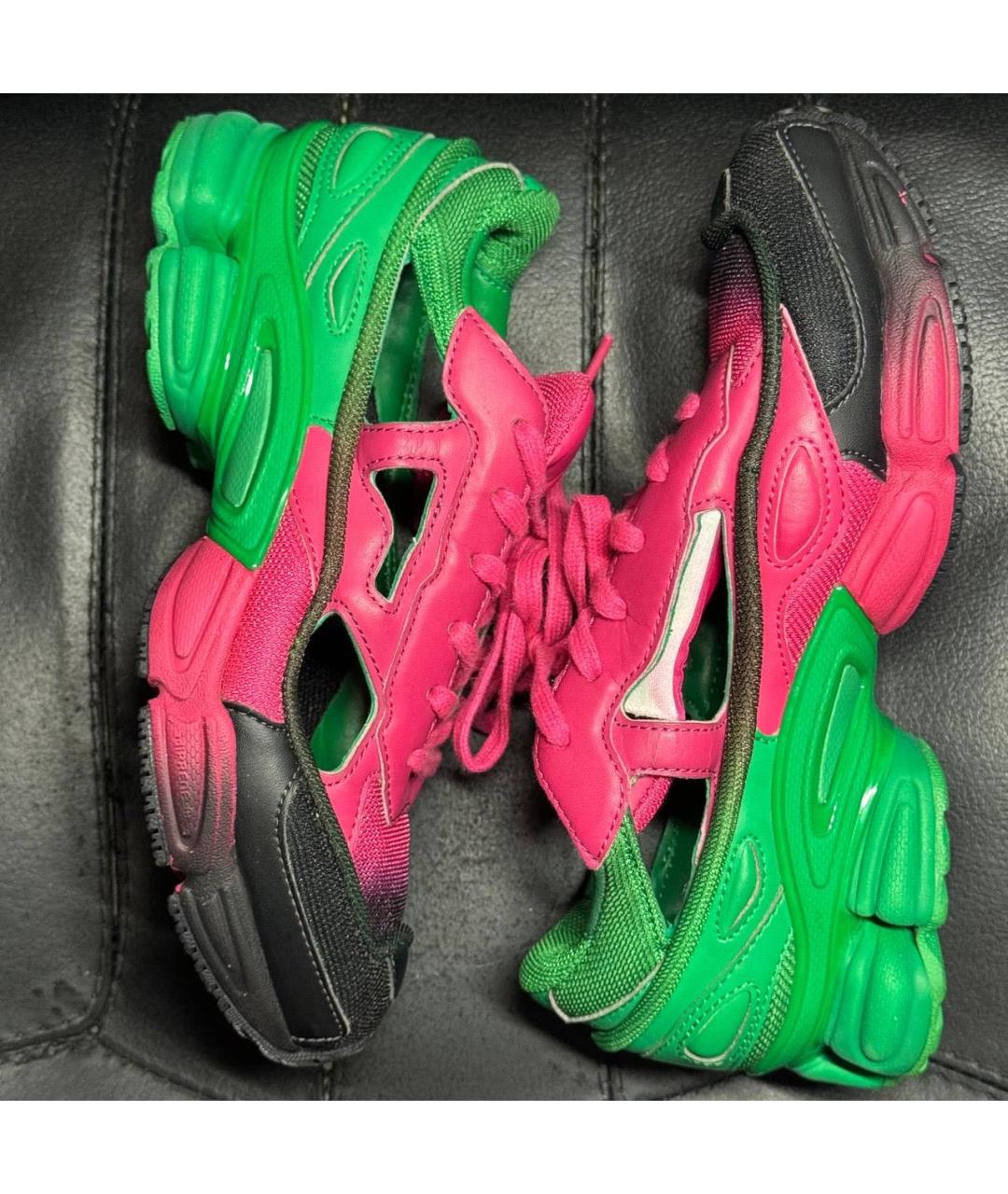 ADIDAS X RAF SIMONS Розовые текстильные кроссовки, фото 3