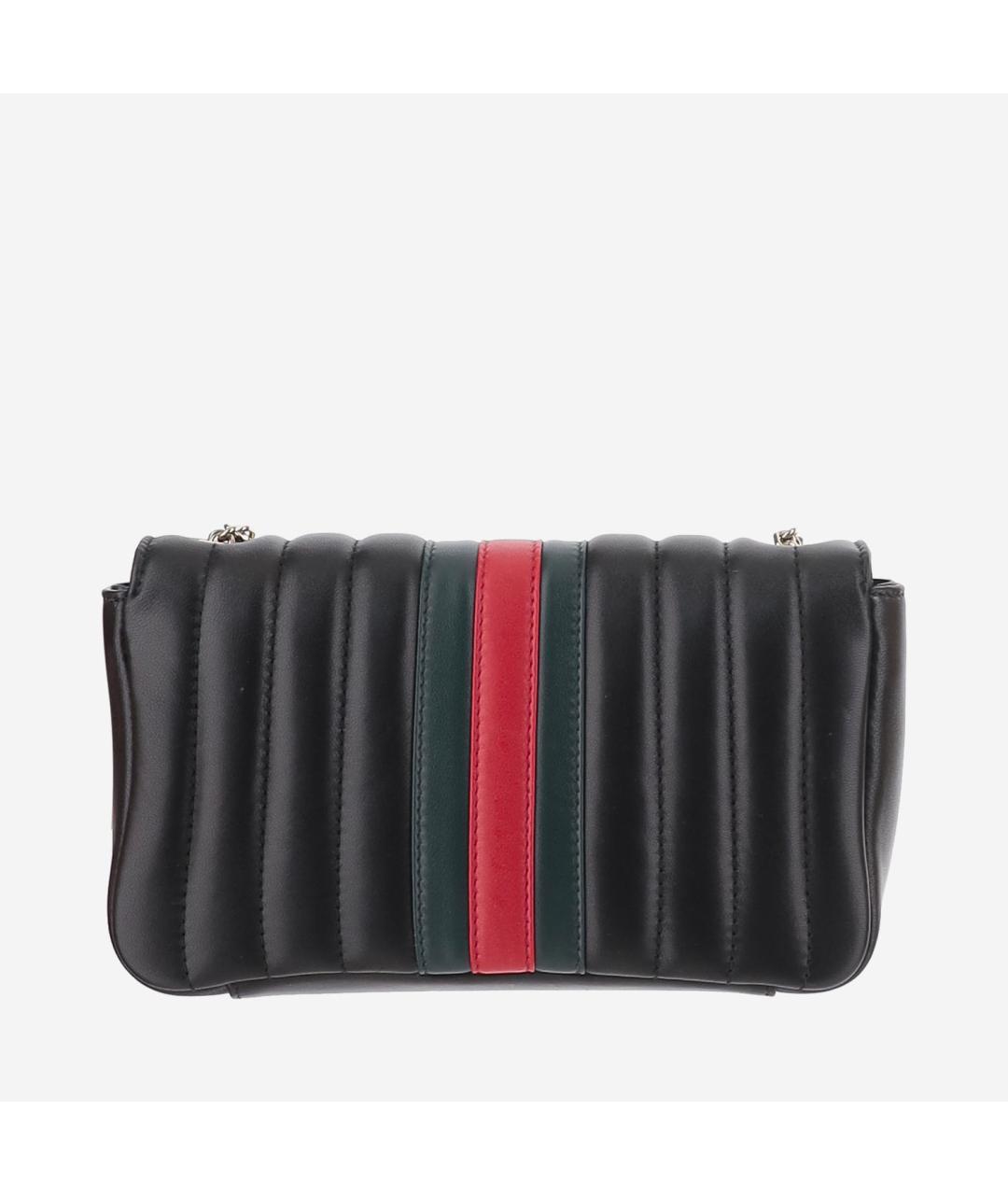 GUCCI Черная кожаная сумка через плечо, фото 3