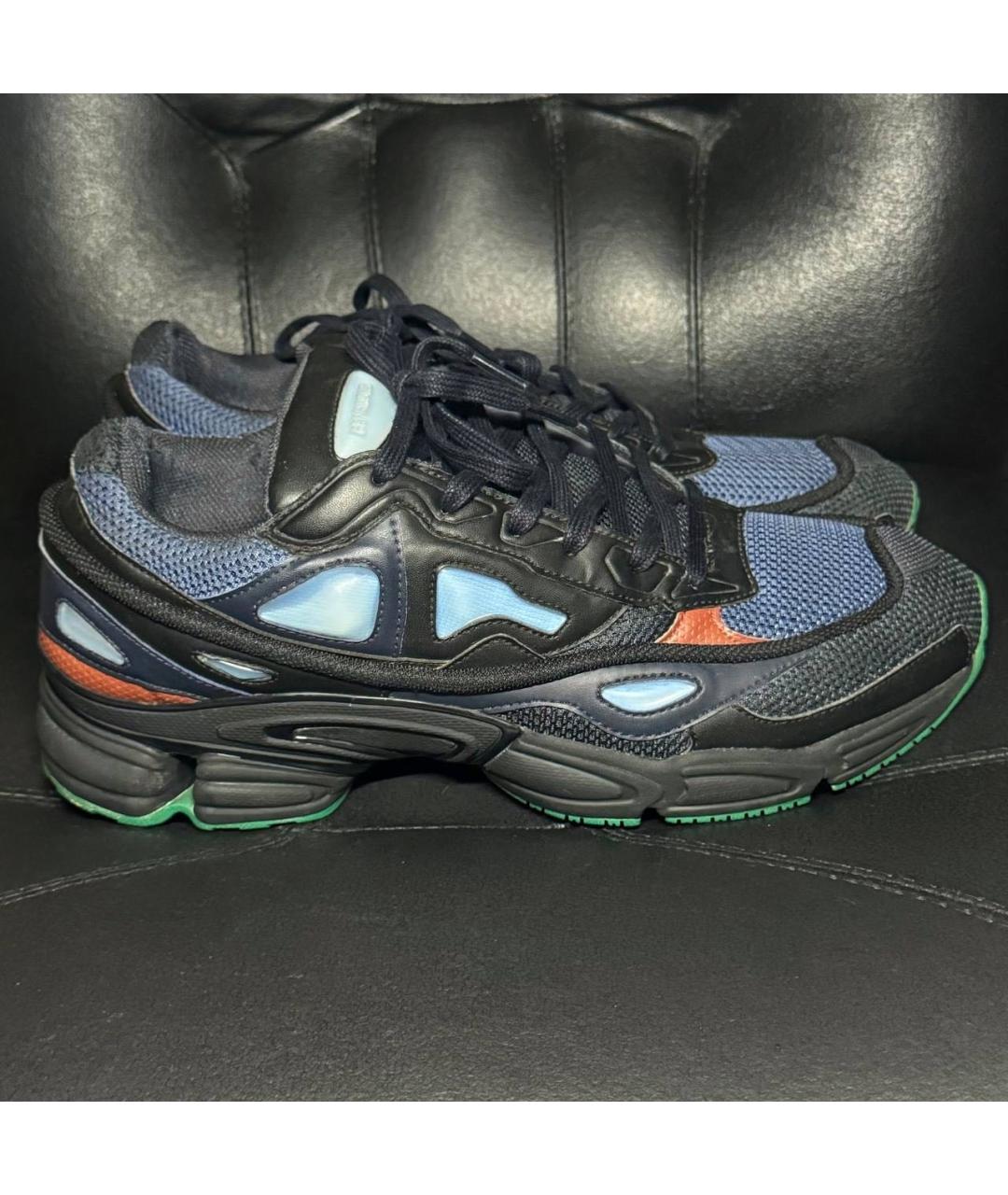 ADIDAS X RAF SIMONS Синие текстильные низкие кроссовки / кеды, фото 9