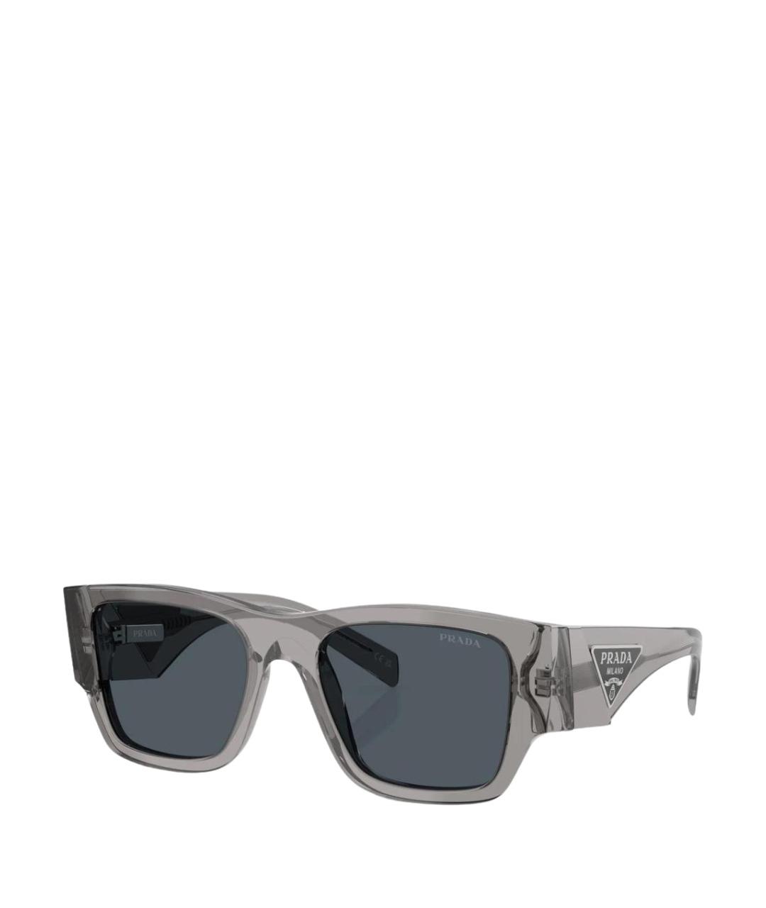 PRADA Серые пластиковые солнцезащитные очки, фото 1