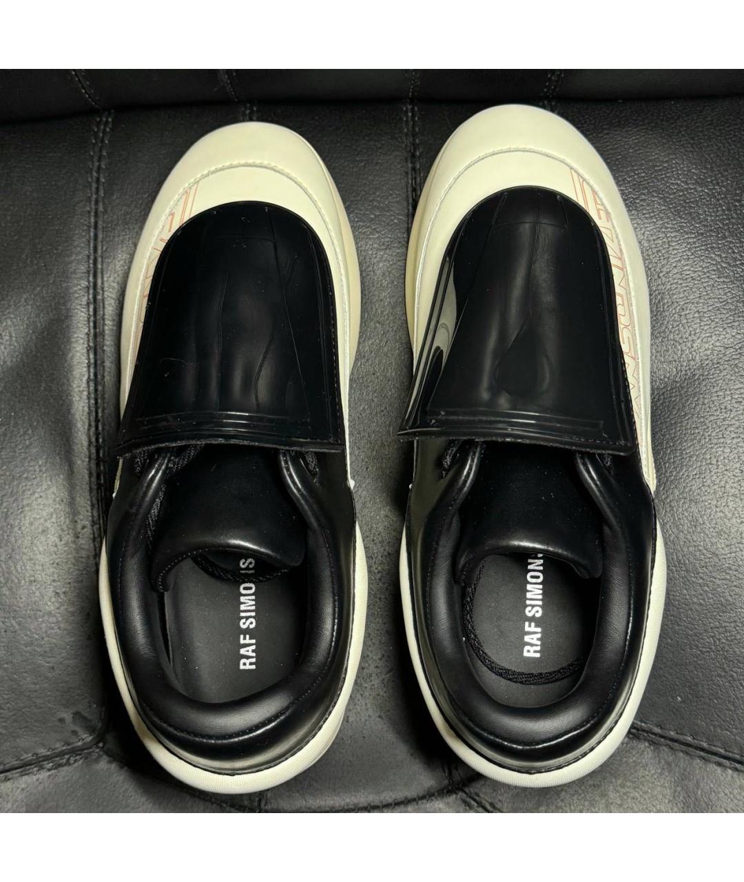 RAF SIMONS Белые кожаные кроссовки, фото 6