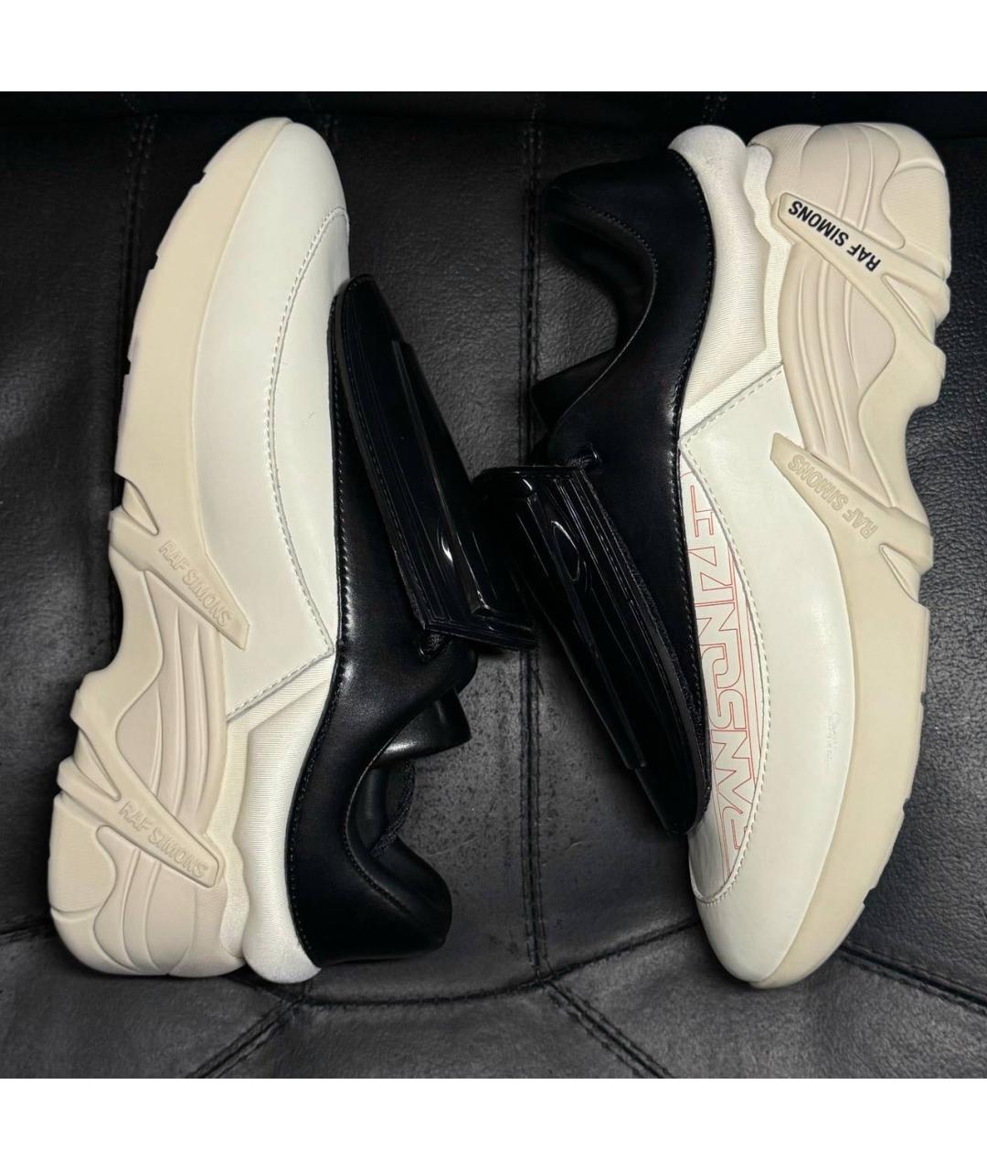 RAF SIMONS Белые кожаные кроссовки, фото 4