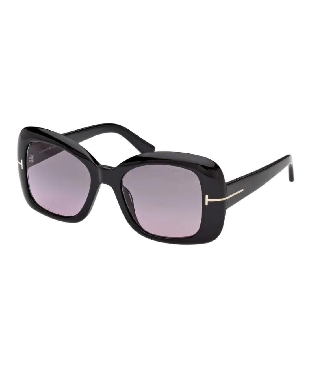 TOM FORD Черные пластиковые солнцезащитные очки, фото 4
