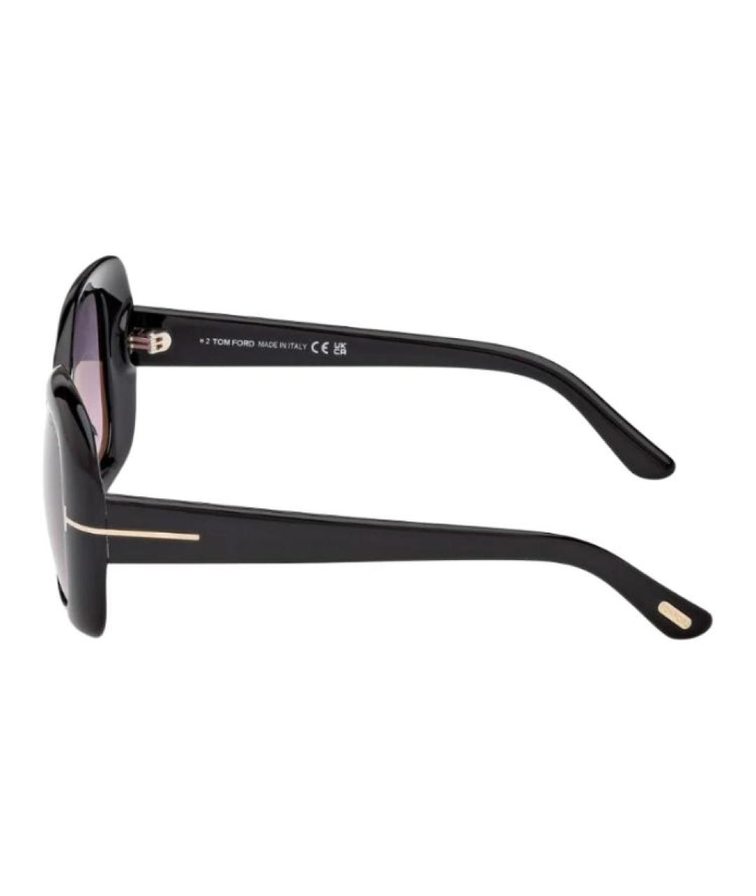 TOM FORD Черные пластиковые солнцезащитные очки, фото 3