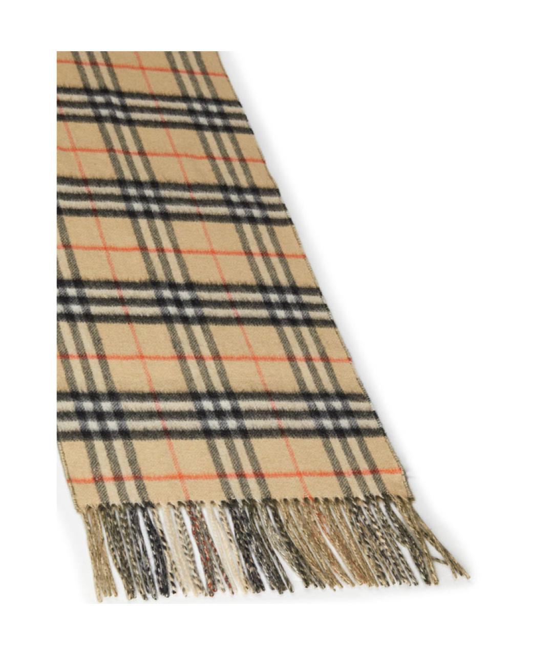 BURBERRY Зеленый кашемировый шарф, фото 4