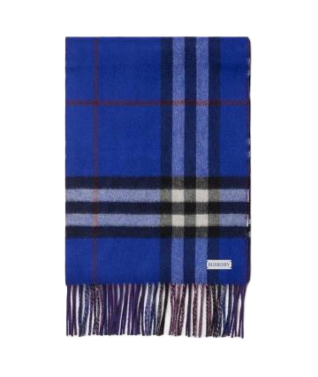 BURBERRY Фиолетовый кашемировый шарф, фото 2