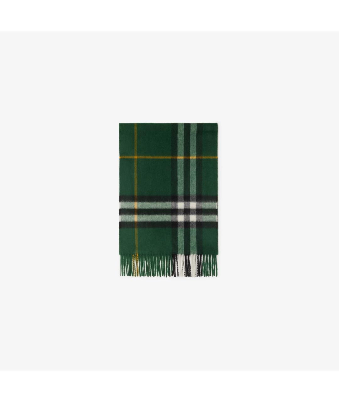 BURBERRY Зеленый кашемировый шарф, фото 4