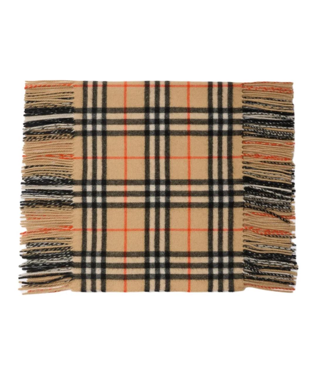 BURBERRY Бежевый кашемировый шарф, фото 2