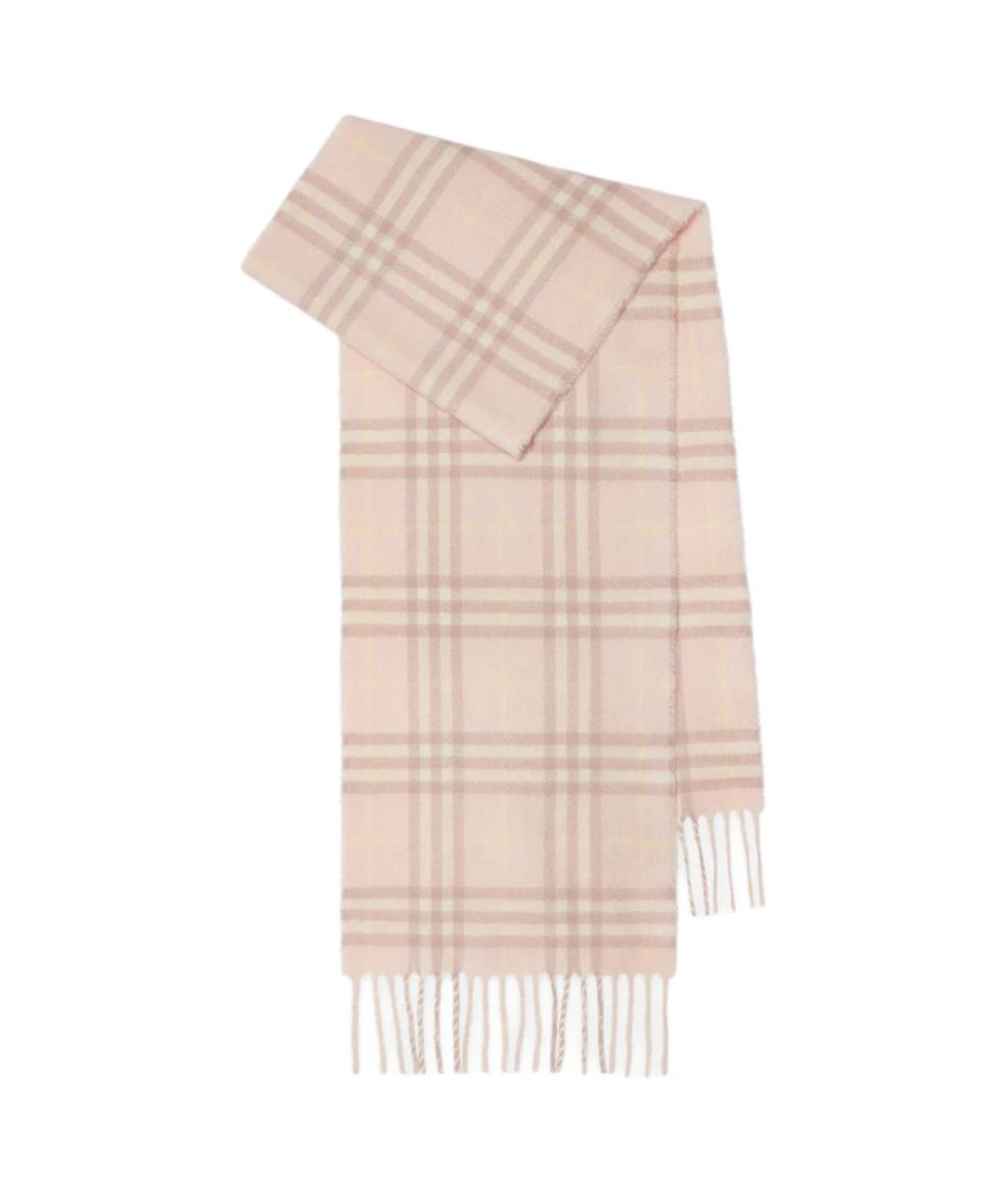 BURBERRY Бежевый кашемировый шарф, фото 1