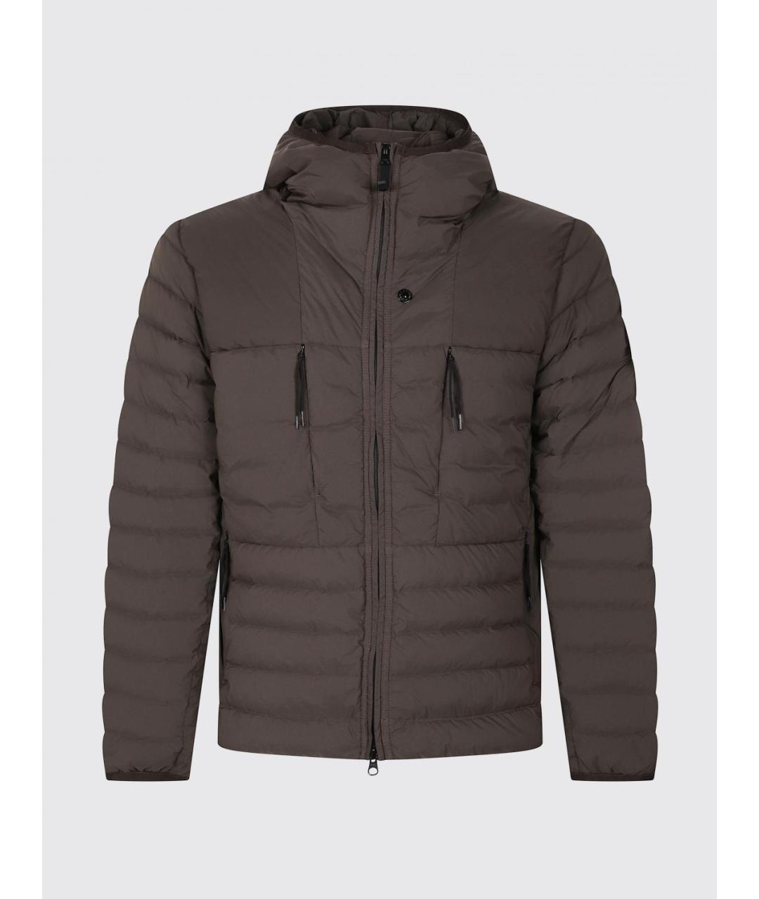 STONE ISLAND Серая полиамидовая куртка, фото 5