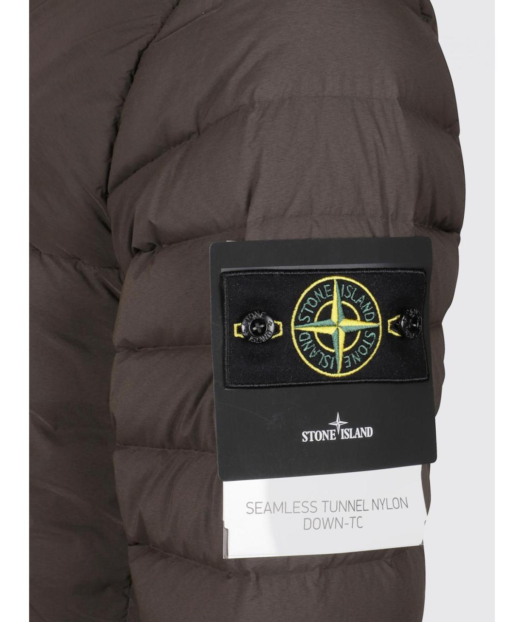 STONE ISLAND Серая полиамидовая куртка, фото 4