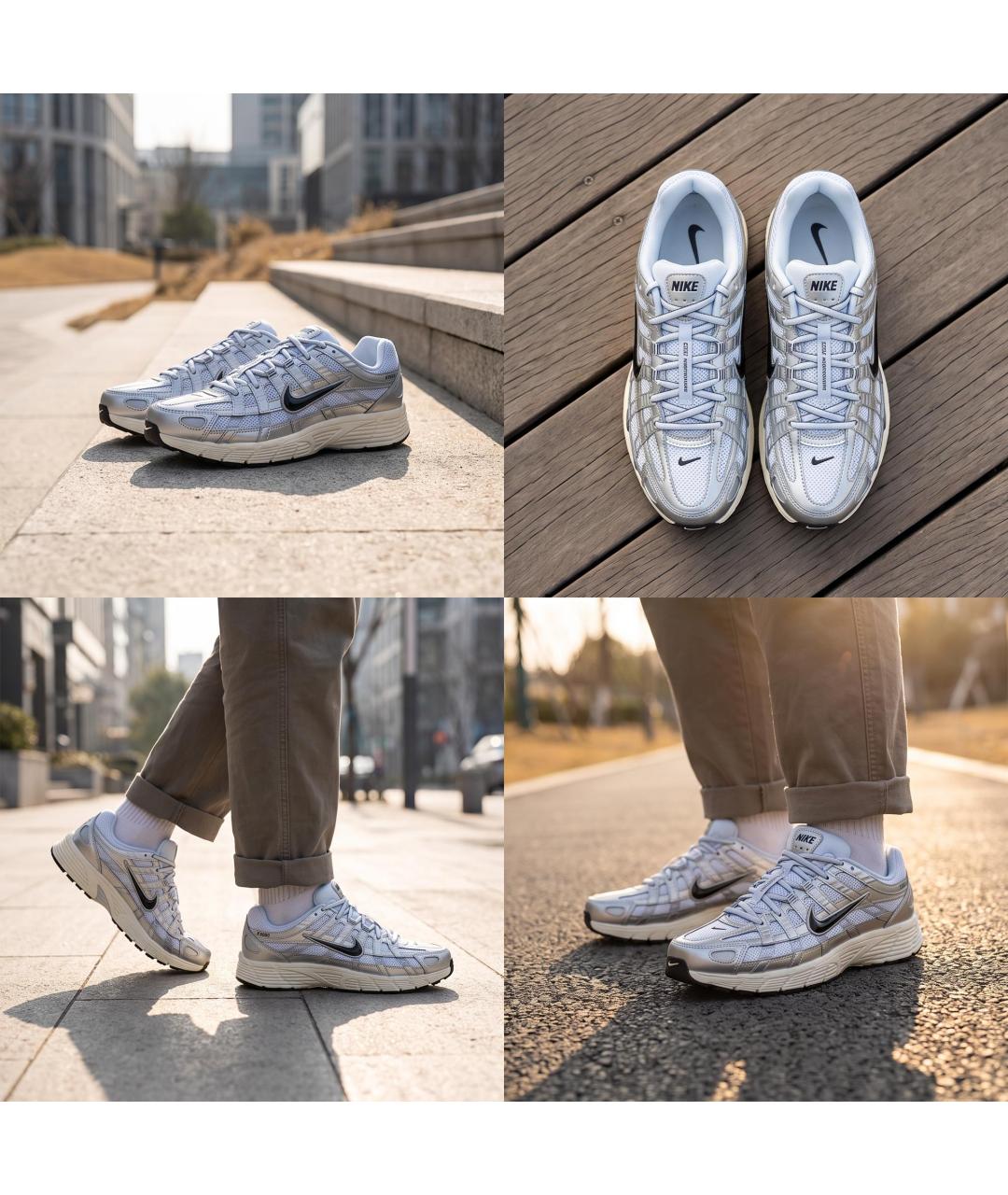 NIKE Серебряные кроссовки, фото 2