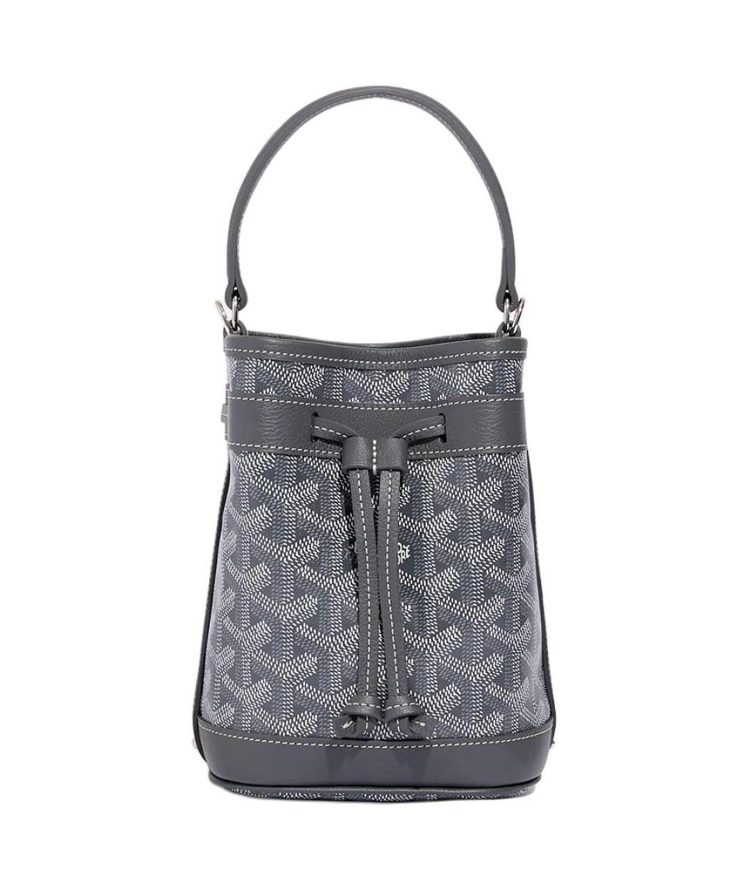 GOYARD Серая сумка через плечо из канвы, фото 1