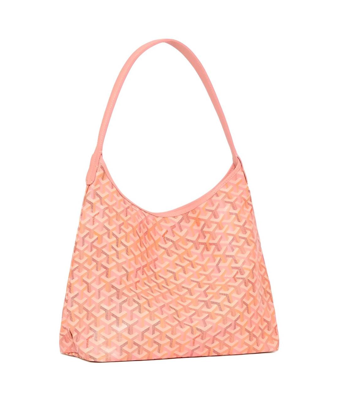 GOYARD Розовая сумка через плечо из канвы, фото 1