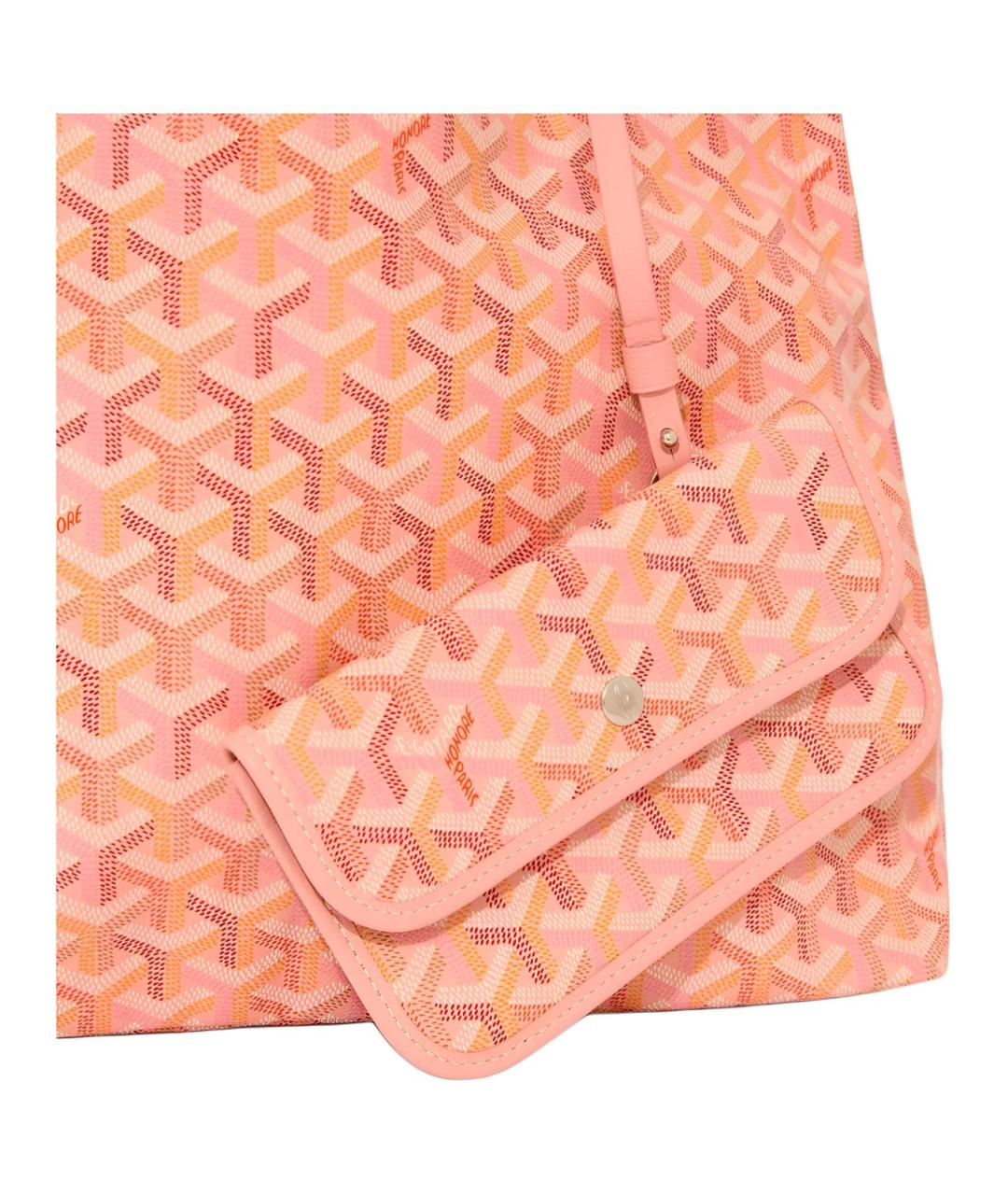 GOYARD Розовая сумка через плечо из канвы, фото 3