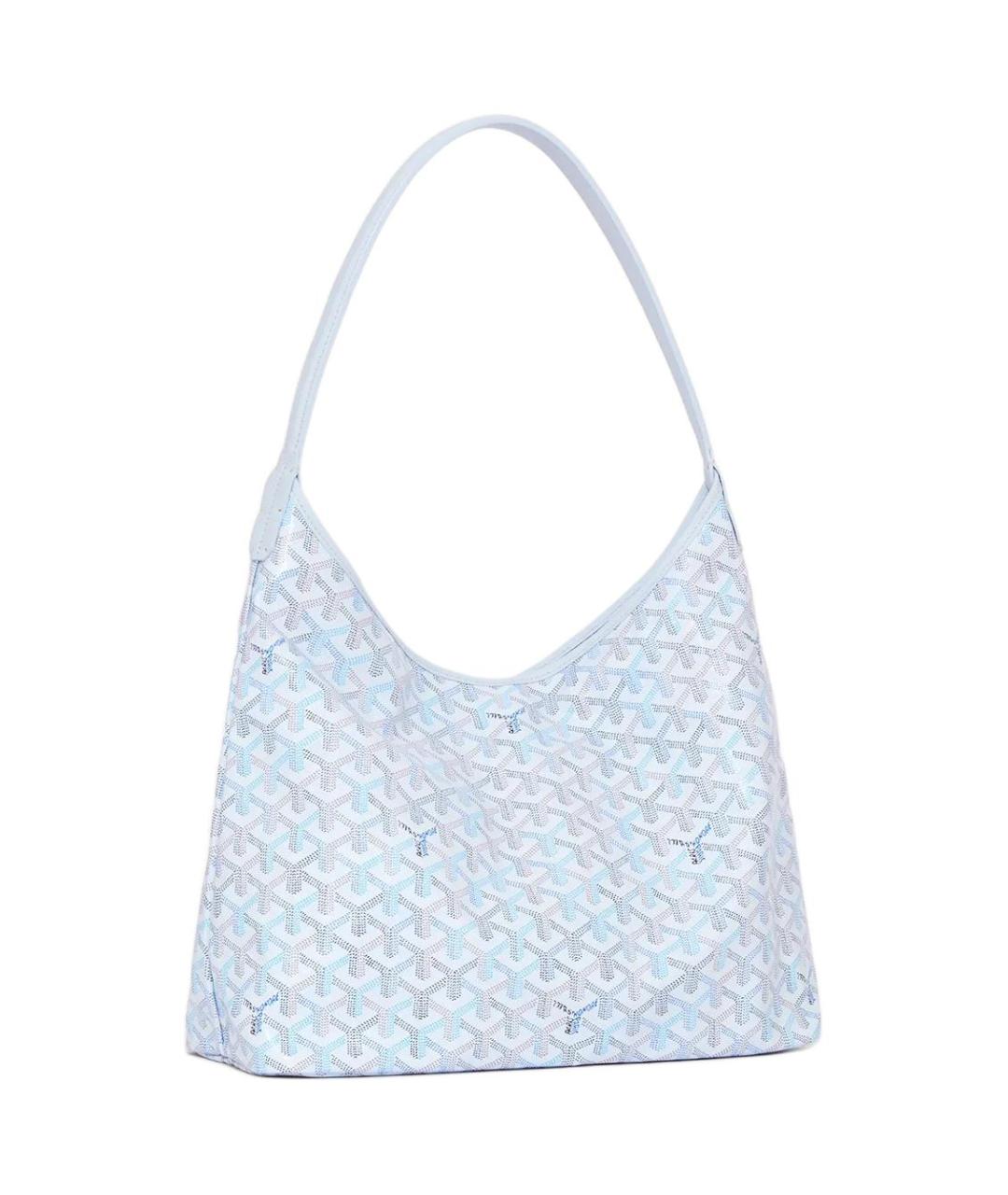GOYARD Голубая сумка через плечо из канвы, фото 1