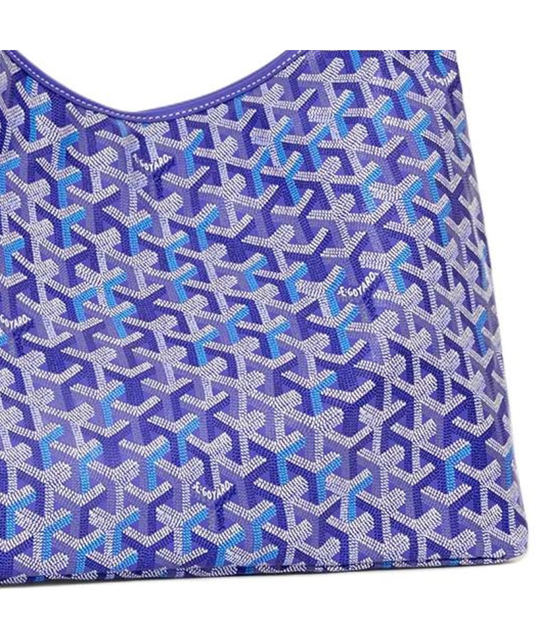 GOYARD Фиолетовая сумка через плечо из канвы, фото 4