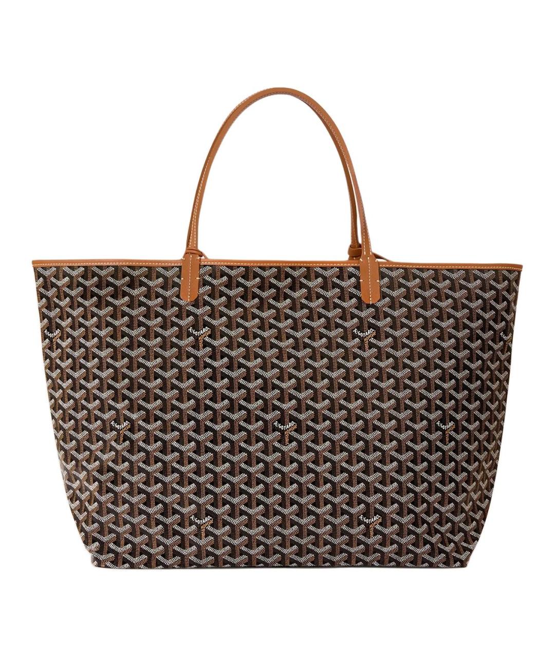 GOYARD Коричневая сумка через плечо из канвы, фото 2