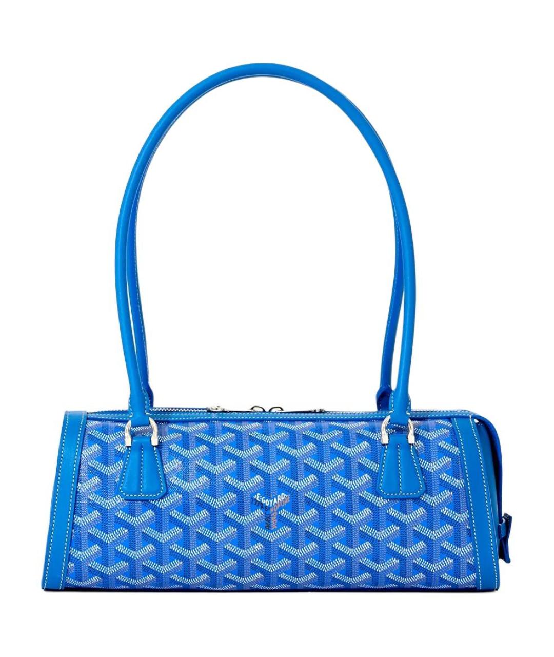 GOYARD Синяя сумка через плечо из канвы, фото 1