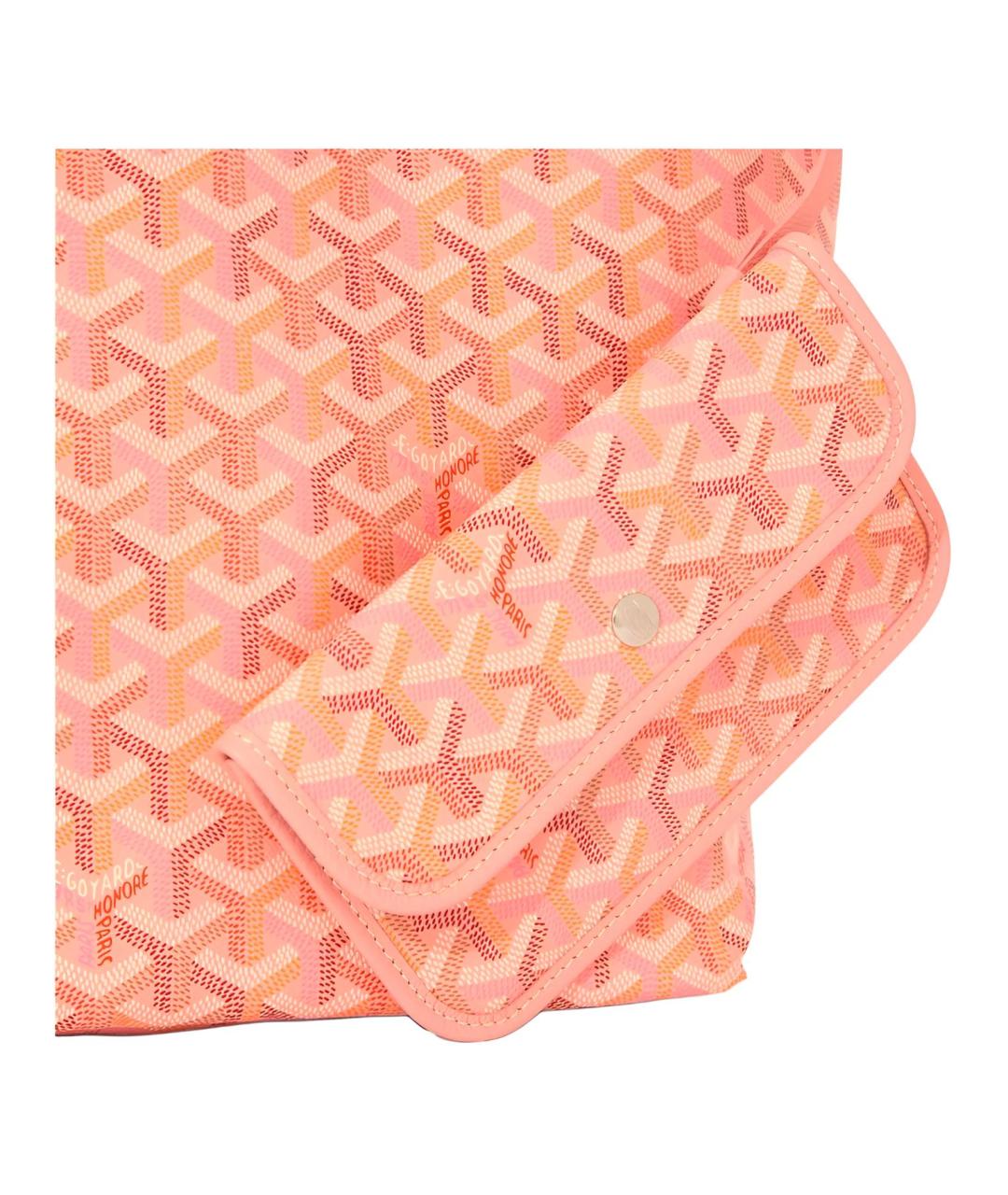 GOYARD Розовая сумка через плечо из канвы, фото 2