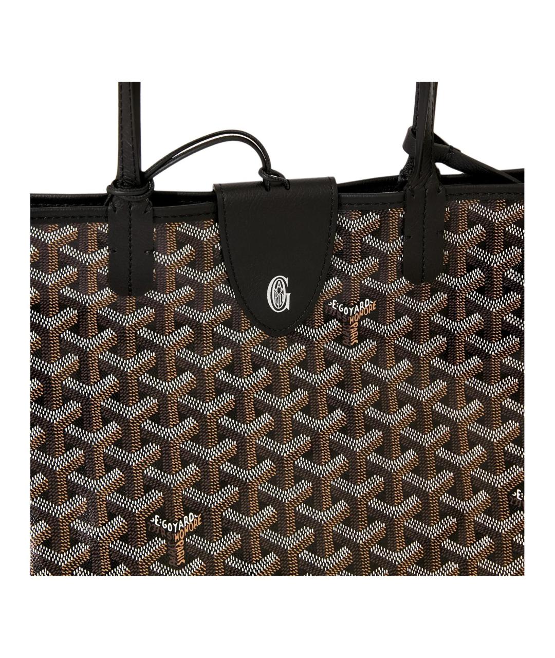 GOYARD Коричневая сумка через плечо из канвы, фото 5