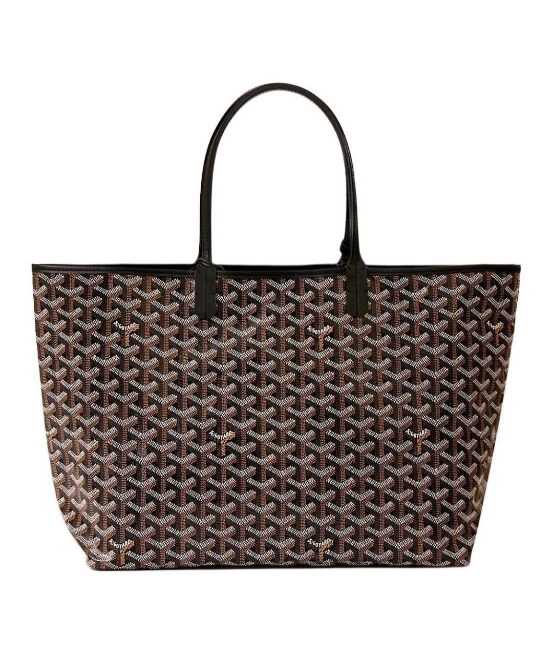 GOYARD Коричневая сумка через плечо из канвы, фото 2